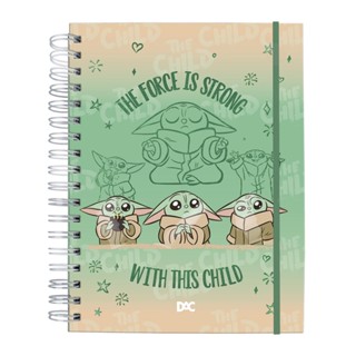 Caderno Smart Mini 10 Matérias Yoda Star Wars DAC