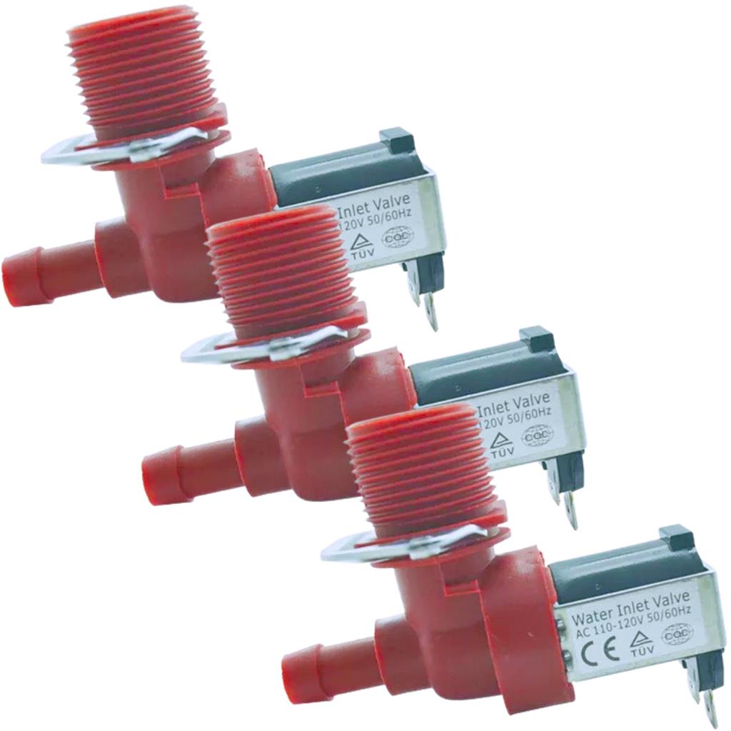 Kit 3 Valvula Solenoide Tiwa Para Agua Vapor C/Suporte 110v