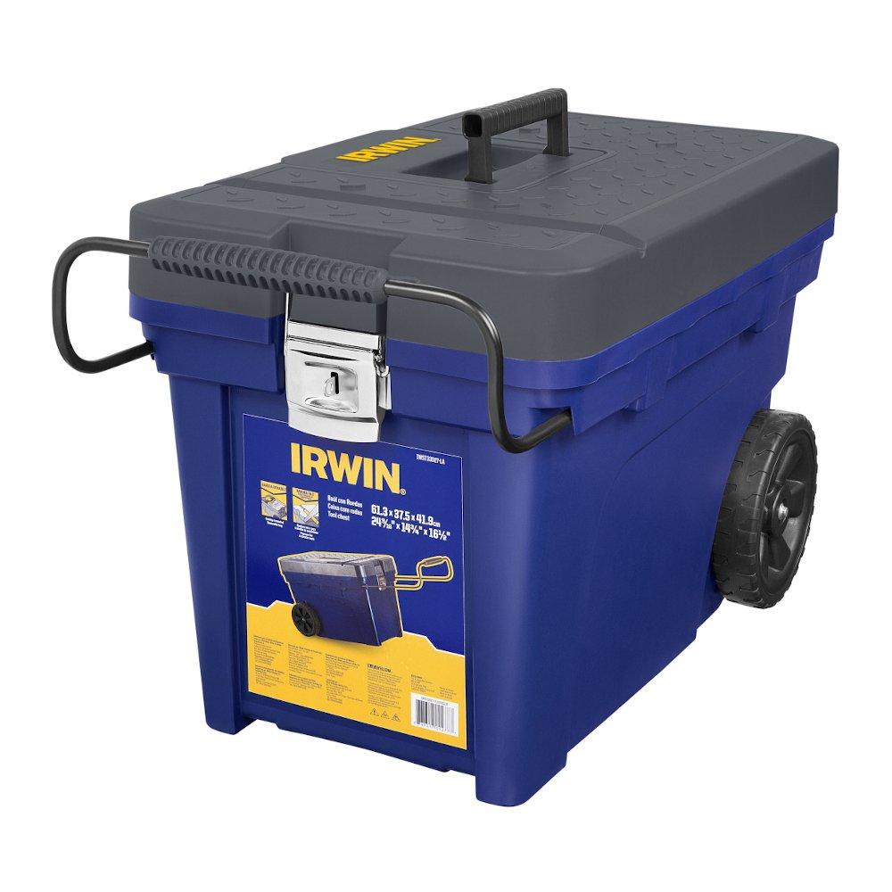 Caixa de Ferramentas Contractor Suporta Até 35kg com Rodas Puxador Robusto - Irwin em Oferta na Shopee