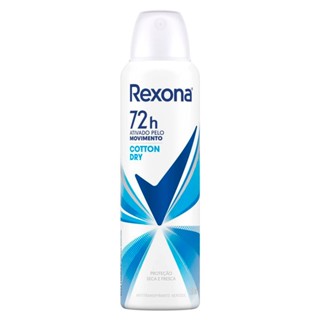 Desodorante Antitranspirante Aerosol Feminino Rexona Cotton Dry 72 horas 150ml