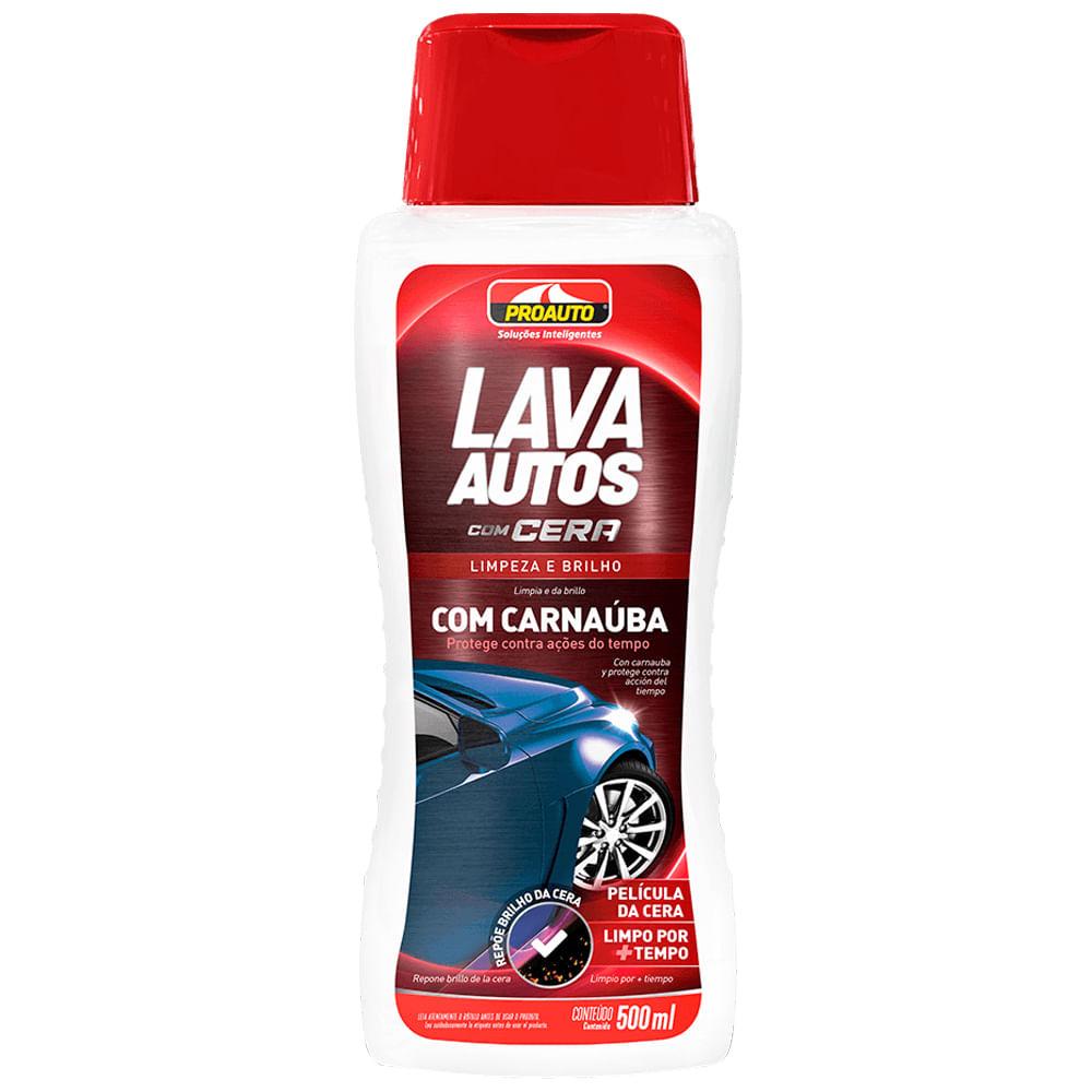 Lava Autos Com Cera Shampoo Automotivo 500ML Proauto 262 em Oferta na Shopee