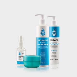 Kit Hidratei SHRP: Creme de Proteína + SOS Sérum + Shampoo + Condicionador Hidratei