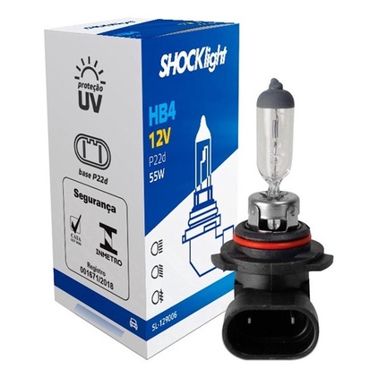 LAMPADA HALOGENA STANDART HB4 9005 12V 51W SHOCKLIGHT SL-129006 em Oferta na Shopee