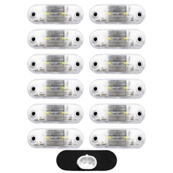 12 Lanterna Vigia Placa para Ônibus Caminhão 2 LED BIVOLT CR