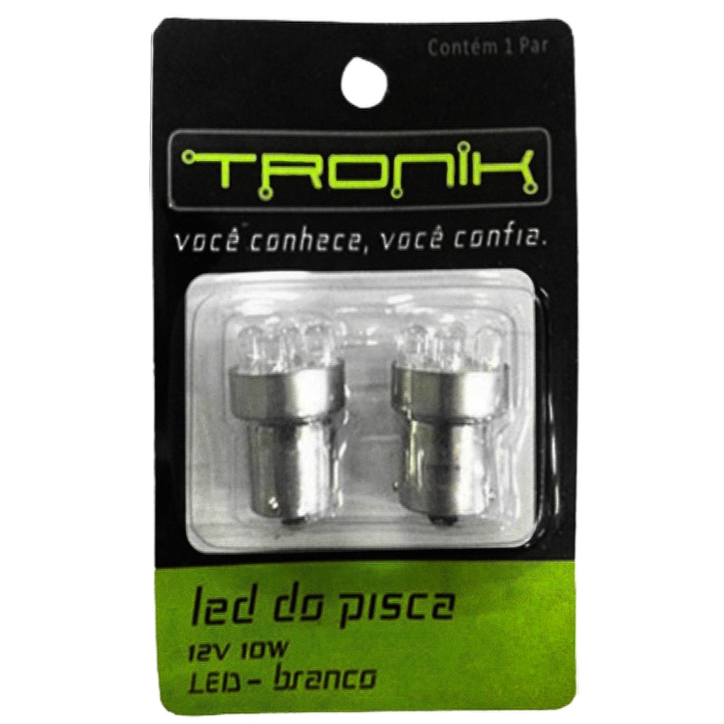 Led Pisca 12v 10W Branco Para Honda Titan Ano 1999 Tronik