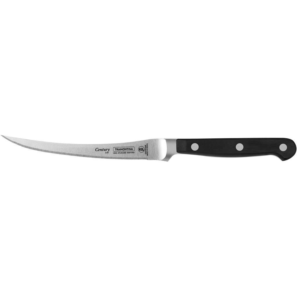 Faca para Tomate Tramontina Lâmina de Inox Century 5" Preto
