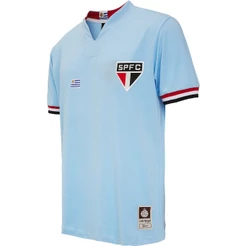 Camisa São Paulo Retrô Uruguai nº 10 Coleção Ídolos Masculina Oficial