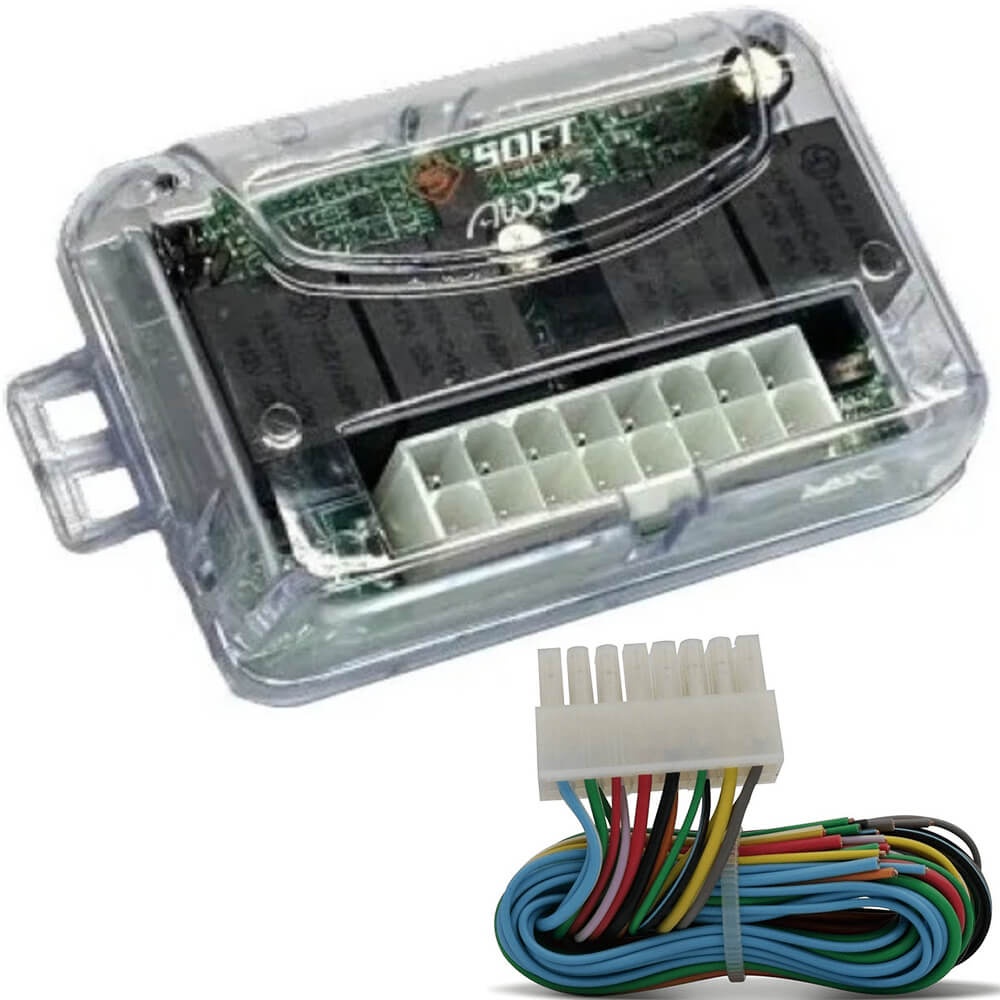 Módulo De Vidro Elétrico Universal 2 Portas Antiesmagamento Subida E Descida Digital Soft Aw52 em Oferta na Shopee