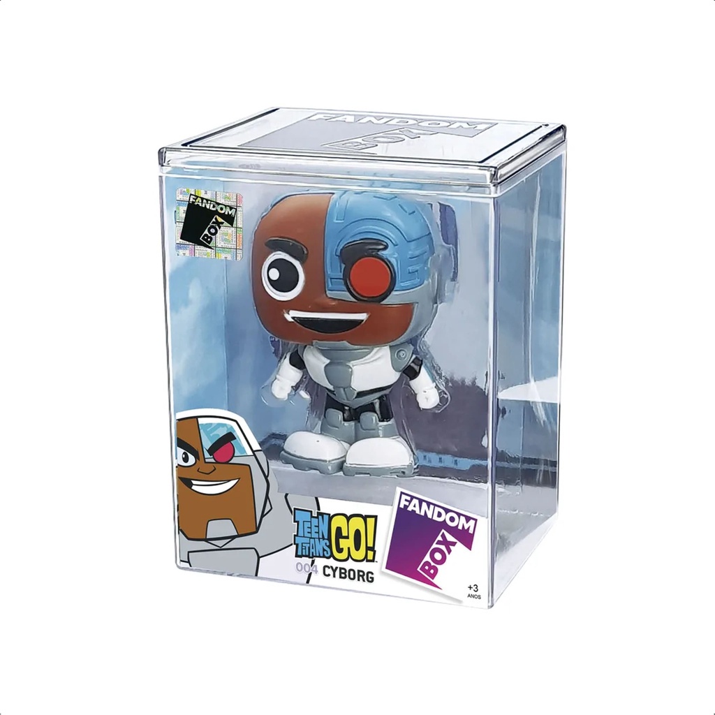 Fandom Box Cyborg Jovens Titãs Boneco Colecionável 11 cm - Líder Brinquedos 3238 - Hobbies & Collections