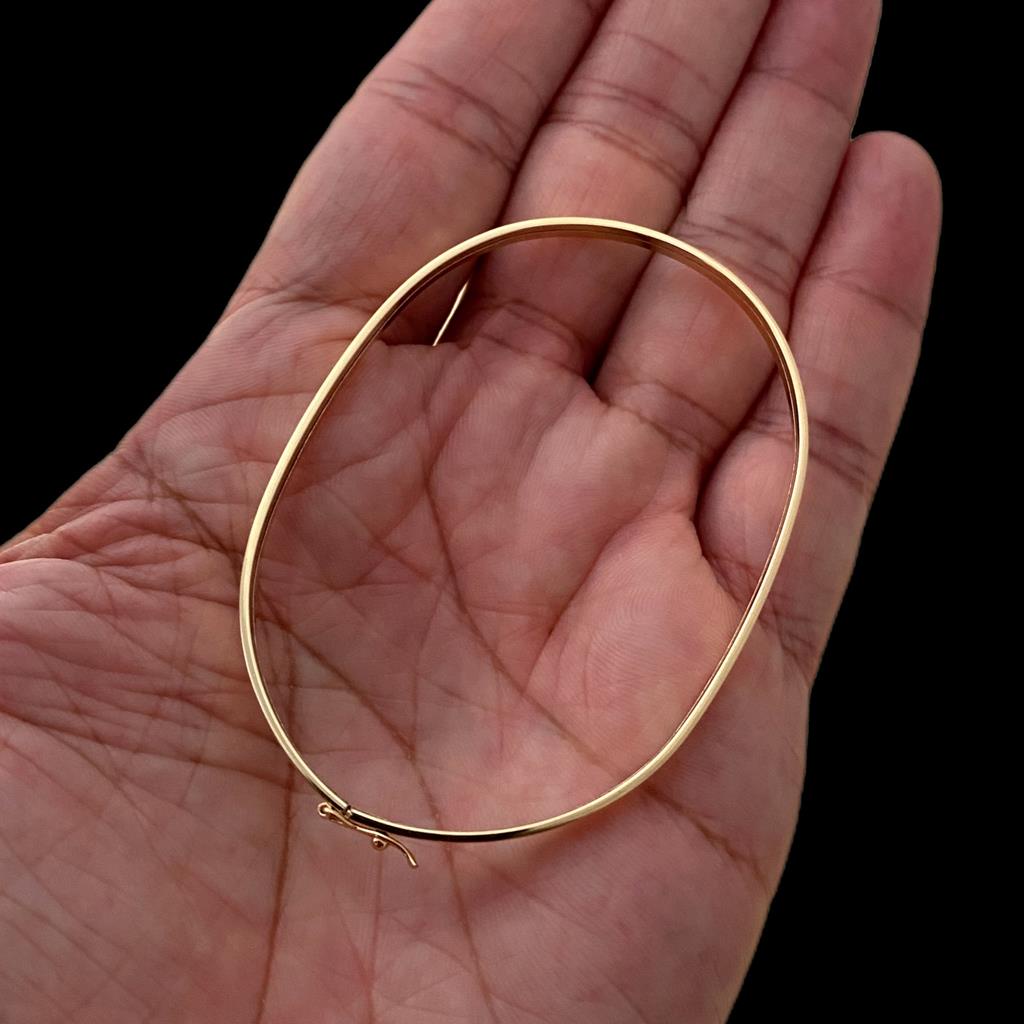 Bracelete De Ouro 18k 750 2mm Pulseira Feminina Garantia Vitalícia — imagem 2 de 2