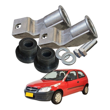 Coxim + Suporte Radiador Celta 2001 A 2016 em Oferta na Shopee