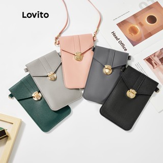 Lovito Casual Bolsa de Ombro Feminina Pequena Lisa Transparente para Touch com Spike L50AD128 (Cinza Claro/Cinza Escuro/Rosa/Verde/Preta)