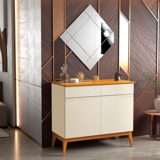 Buffet Aparador 2 Portas 2 Gavetas com Pés em Madeira Giorgia em Oferta na Shopee