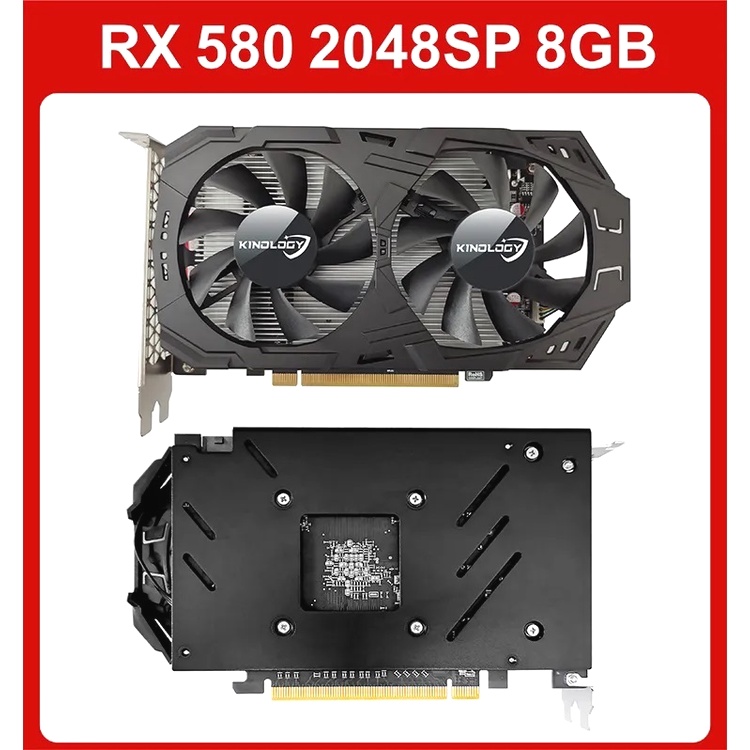 Placa de vídeo p/ PC jogos AMD Radeon RX580 8GB 2048SP 256Bit HDMI - Roda Tudo