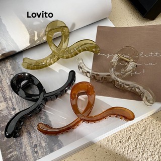 Lovito Grampos De Cabelo Básicos Lisos Elegantes Para Mulheres LFA09016