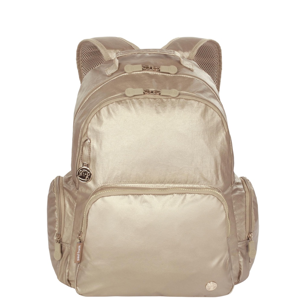 Mochila Grande 2 Compartimentos Paul Frank Light Gold - Baby & Kids Fashion