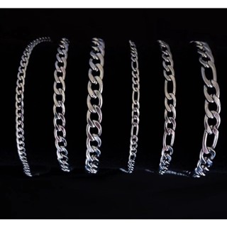 pulseira masculino de 3-5mm. Pulseira moderna de corrente de aço inoxidável