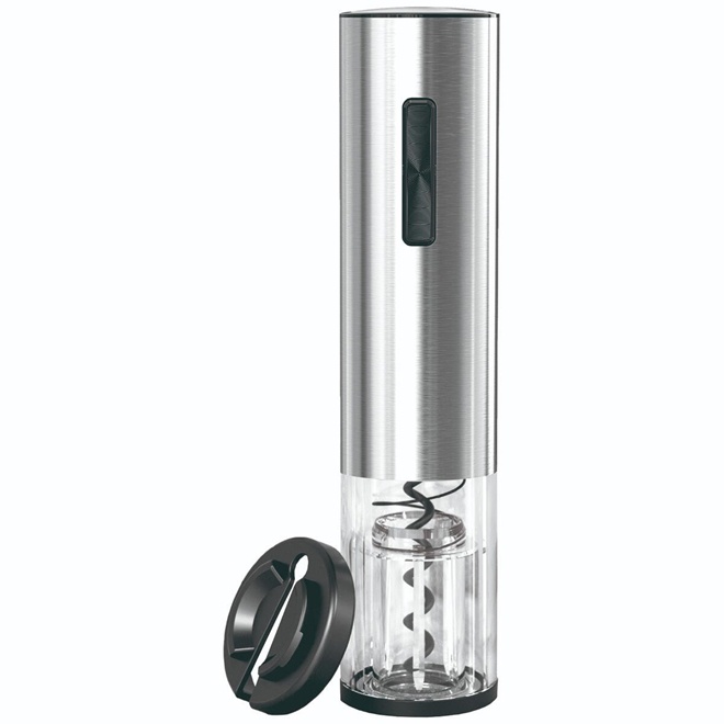 Saca Rolha Inox Elétrico com USB e Corta Lacre - Mimo Style
