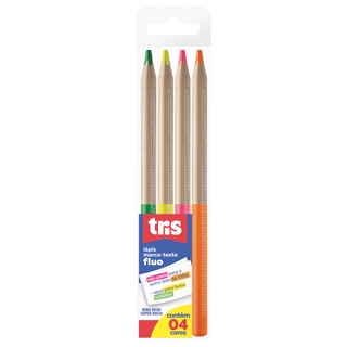 Marca-Texto Lápis Fluo Tris em Oferta na Shopee