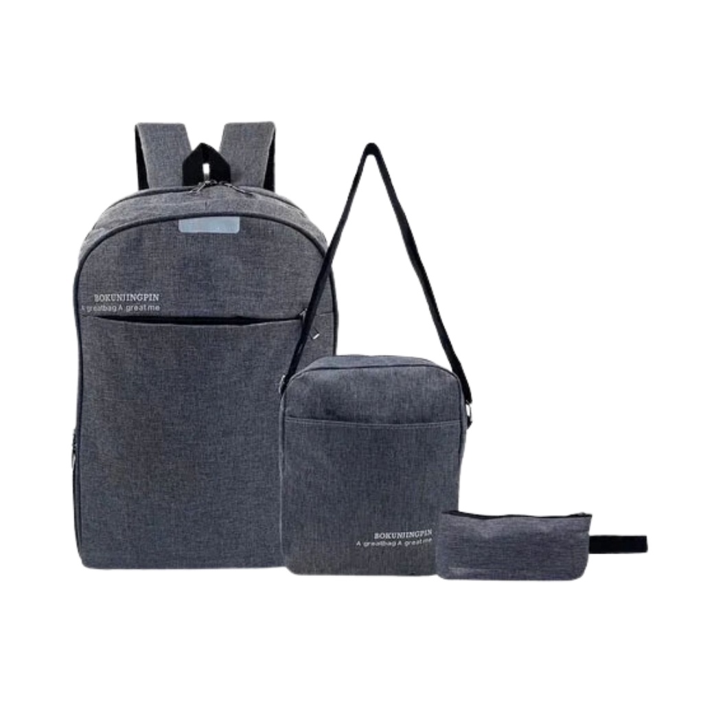 Kit Mochila Shoulder Bag Necessarie C/ Divisória P/ Notebook