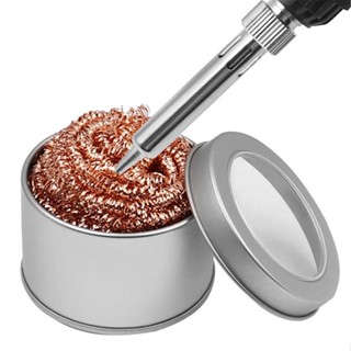 Suporte metalico Com Esponja de Metal para Limpar ponta de Ferro Solda e estação a seco