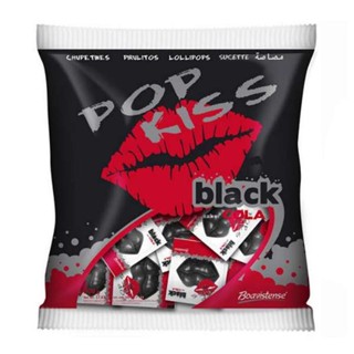 PIRULITO POP KISS C/ 50 UNID BLACK COLA