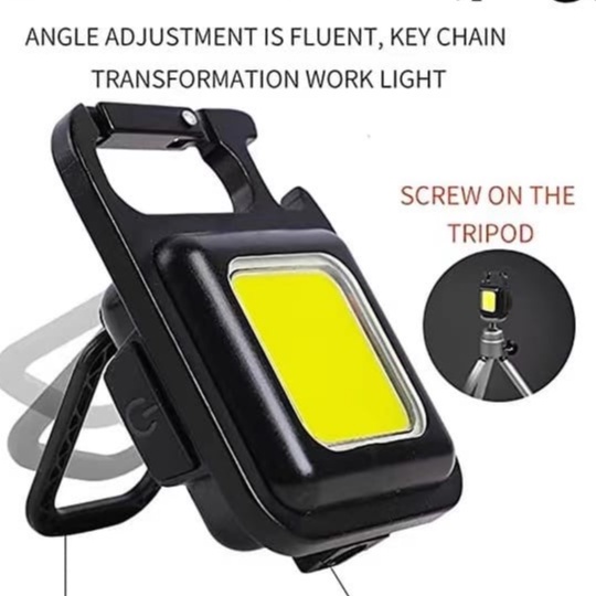 Mini Lanterna Com led Portátil/USB Recarregável Iuminação ajustavél 3 Modos De Luz Lanternas De Chaveiro E Abridor