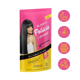 Henê Gel Pelucia Medio Pouch Megabrilho Hidrata Capilar 180g