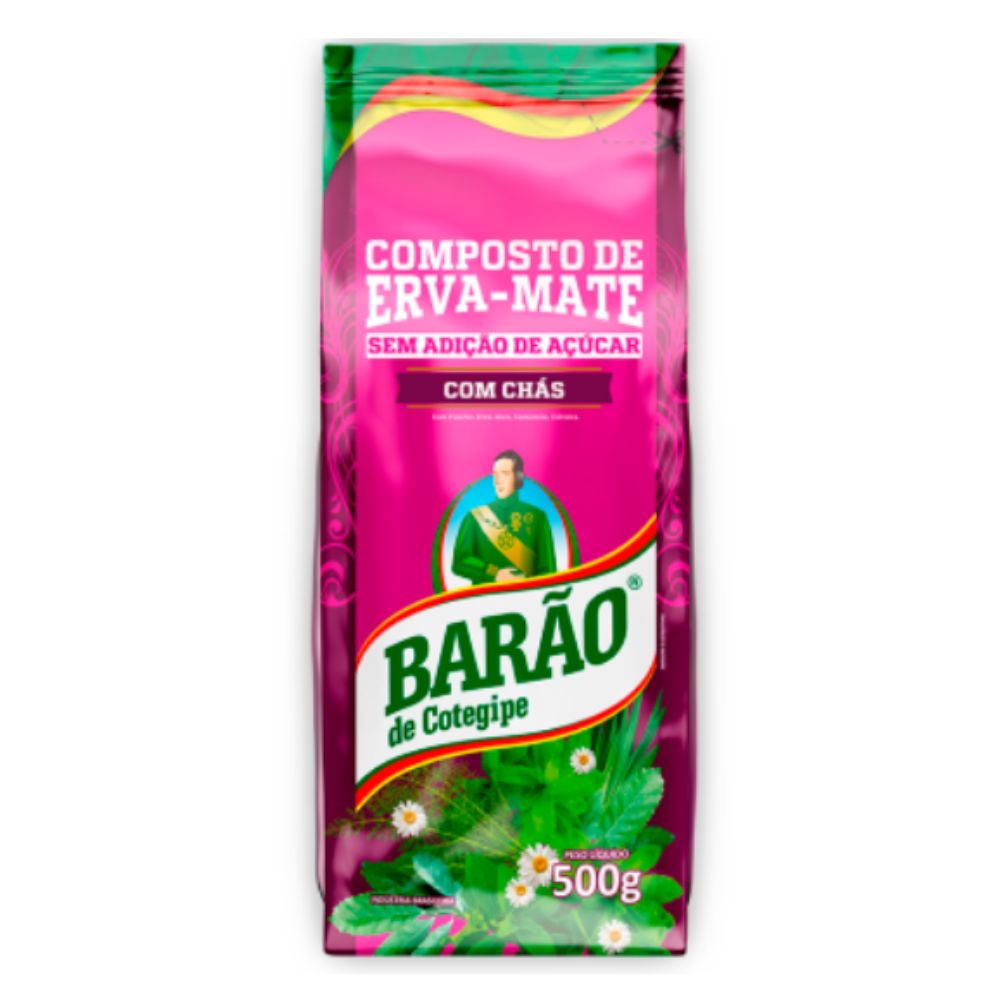 Erva Mate Chimarrão Composto com 4 Chás Barão Cotegipe 500g