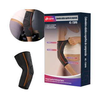 Cotoveleira elástica compressão ortopédica para esporte academia crossfit Fitness em Oferta na Shopee