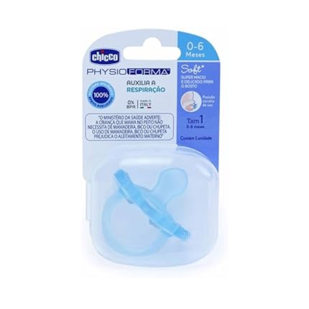 Chupeta Soft Sil 00-06 Meses Azul -