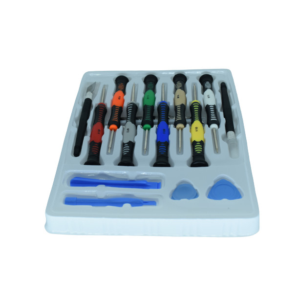 Kit Jogo Chaves Precisão 16 Peças Fenda Torx Philips Pinça