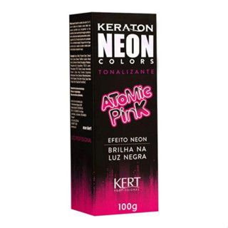 Tonalizante Keraton Hard Colors Neon Atomic Pink - Kert em Oferta na Shopee