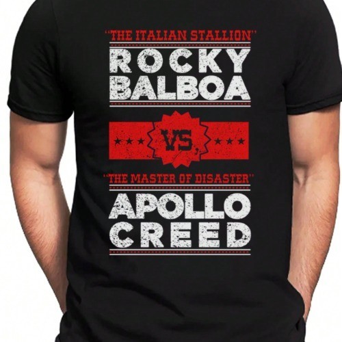 Camiseta Rocky Balboa Vs Apollo Creed Filme Clássico