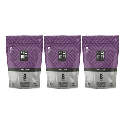 Kit Com 3 Pó Descolorante Ametista 300g Yamá