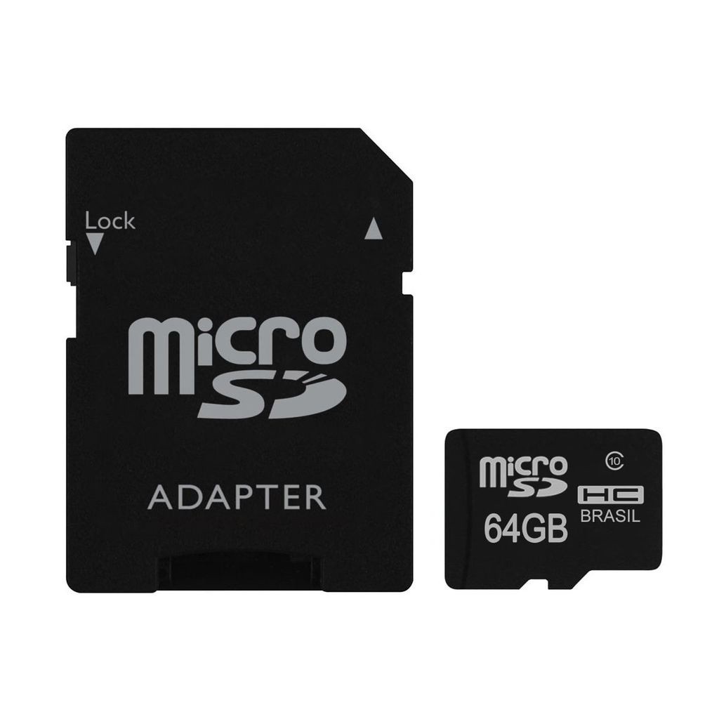 Cartão de Memória MicroSD 64GB com Adaptador SD | Goldentec - Computers & Accessories