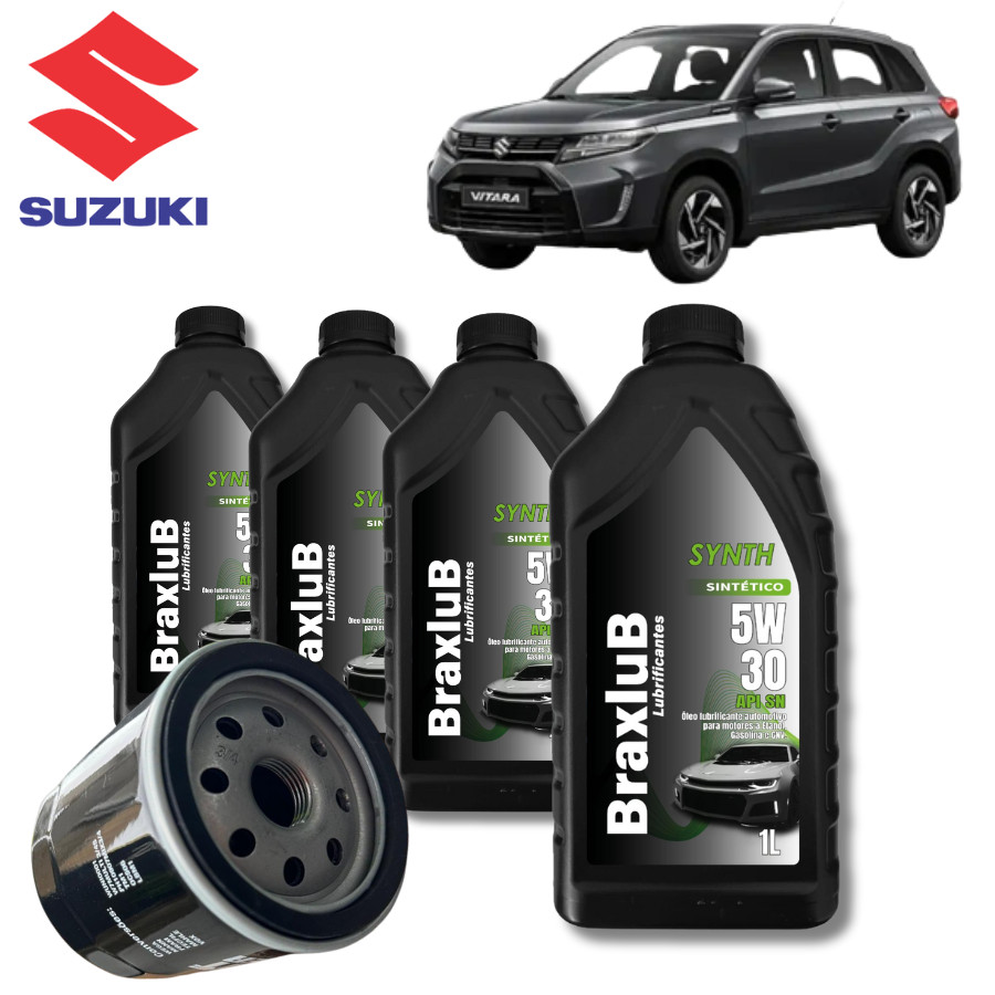 KIT 4 LITROS SINTÉTICO 5W30 + FILTRO (SUZUKI VITARA 2019)
