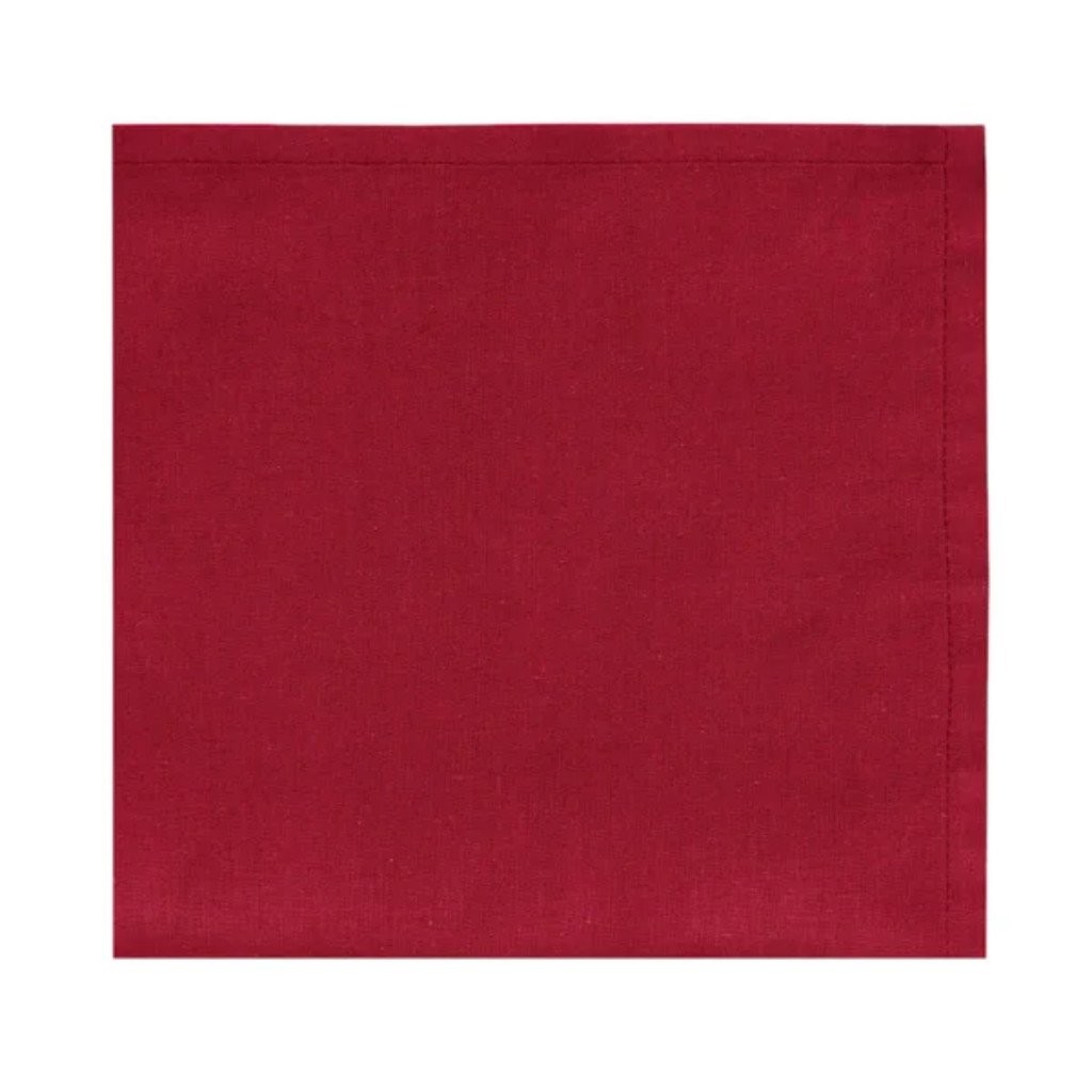 Guardanapo Home 4 Peças Vermelho 45x45cm Algodão Copa e Cia