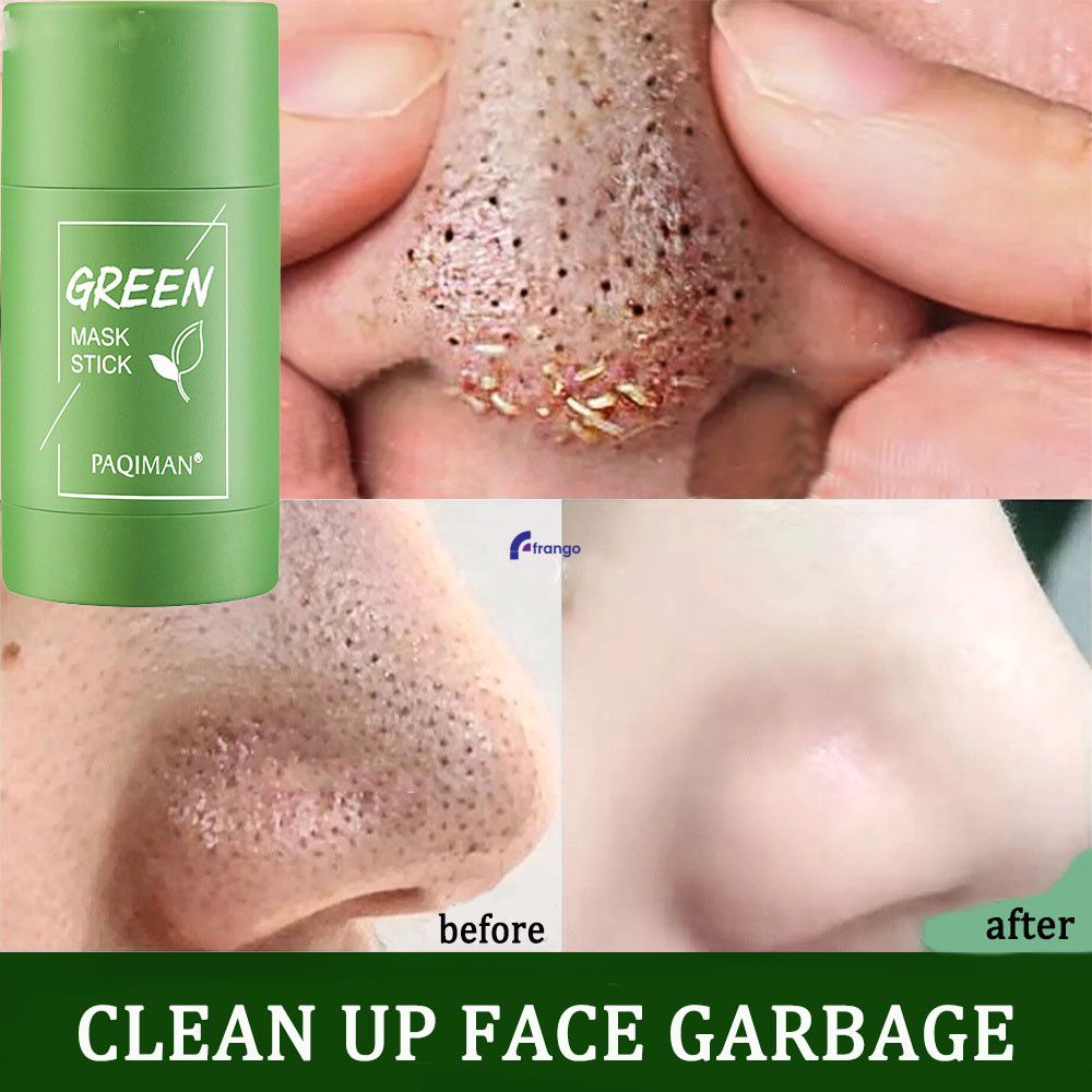 Máscara de chá verde original vara remoção de cravo claro buang cravo delicado poros máscara anti-acne chá verde limpeza frango