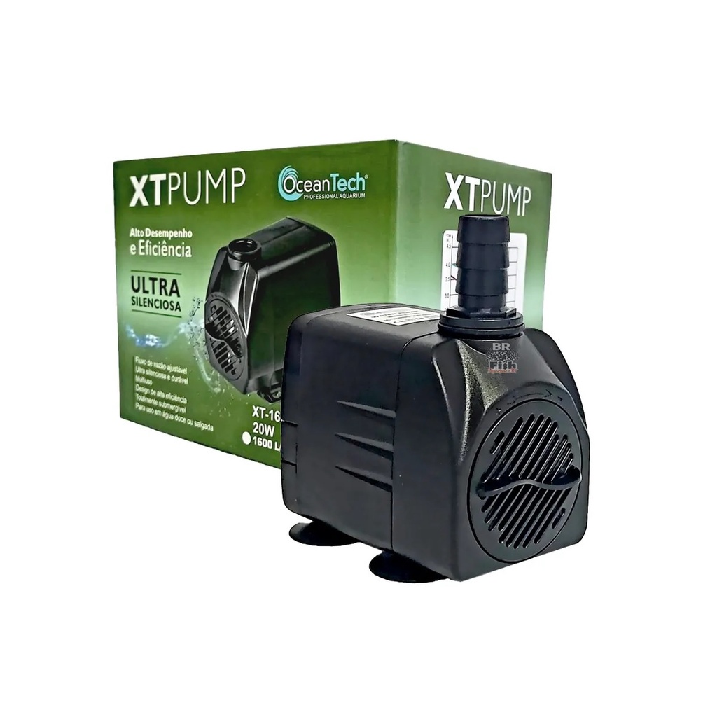 Bomba Submersa XT Pump Ocean Tech 530 Litros Hora Com Regulagem De Vazão Ajustável Frontal