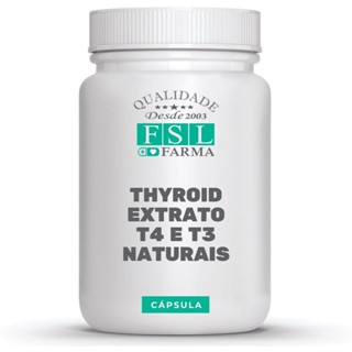 Thyroid (tireoide) Extrato 15mg | Reposição Natural de T4 e T3 - 60 Cápsulas