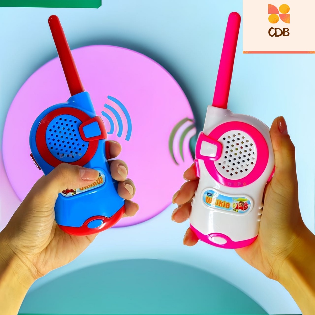 KIT Walkie Takie Radio Comunicador Infantil De Brinquedo 100m WJ-153