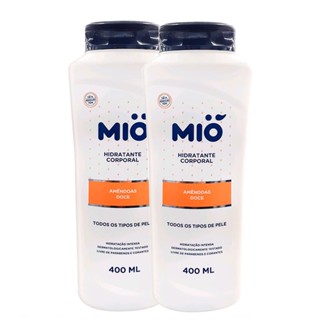 Kit 2 Loção Hidratante Mió Amêndoas Doce 400ml