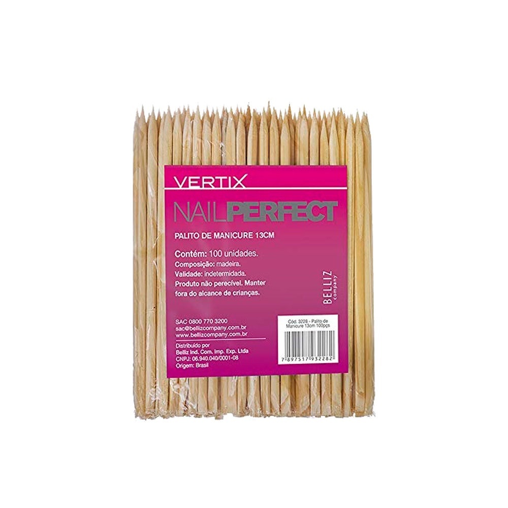 Palito De Unha Vertix com 100un em Oferta na Shopee