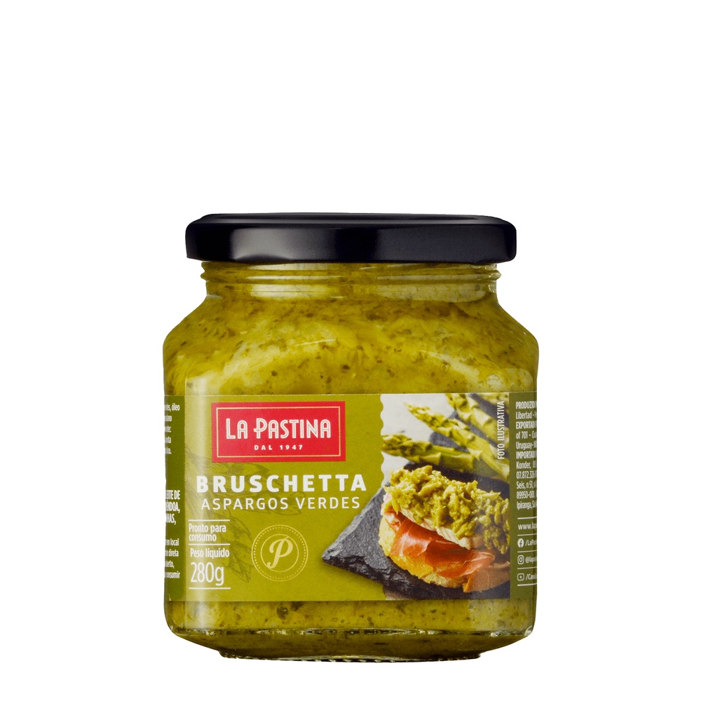 BRUSCHETTA LA PASTINA ASPARGO VERDE 280G em Oferta na Shopee