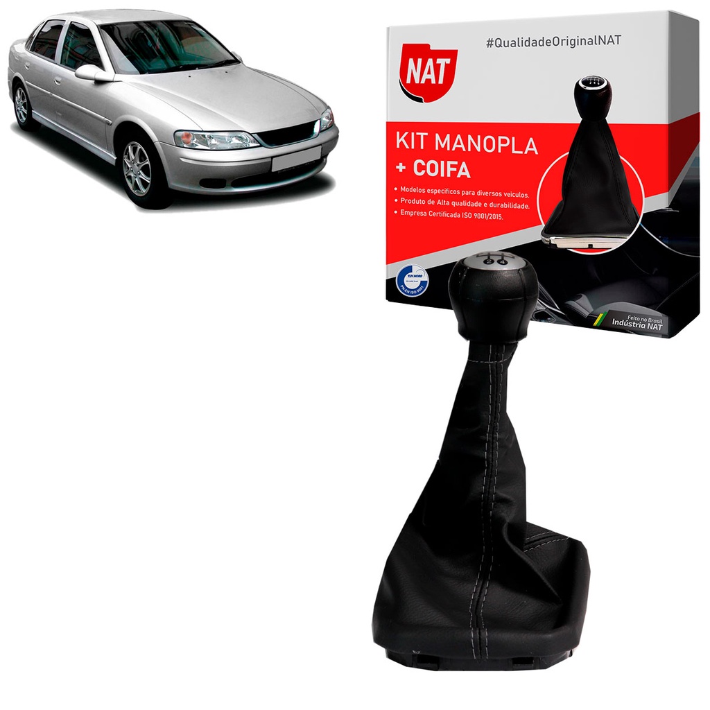 Manopla + Coifa Vectra 1997 Até 2005 Mod. 2000 - 5 Marchas em Oferta na Shopee