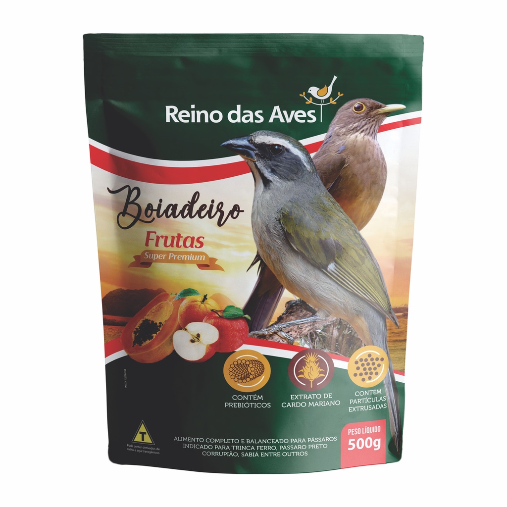 Boiadeiro frutas 500g - Reino das aves