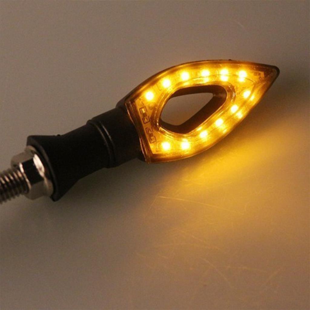 Kit 4 2 Pisca Seta Led Moto Flecha Palito Slim Sequencial Universal Hornet Fazer Cb00 Xre 300 Cg Titan Fan 125 150 160 — imagem 2 de 2