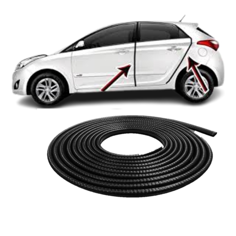 Borracha Protetora Borda Porta Preta Hb20 Hatch 5M 7X14 em Oferta na Shopee