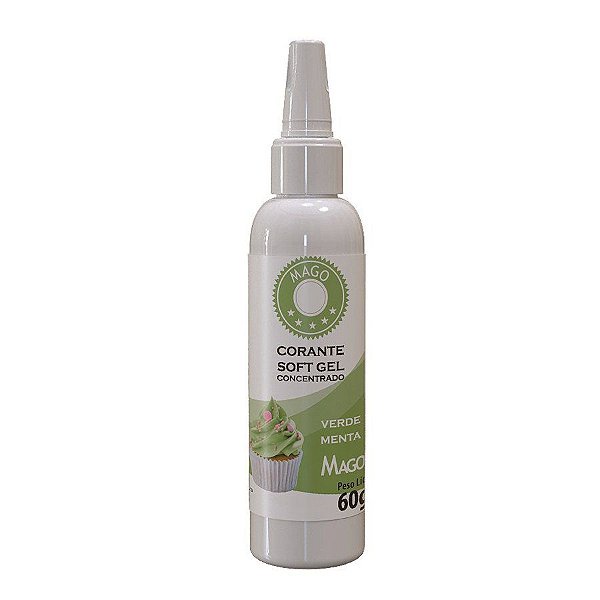 Corante Soft Gel Verde Menta - 1 Unidade - 60g - Mago - Rizzo